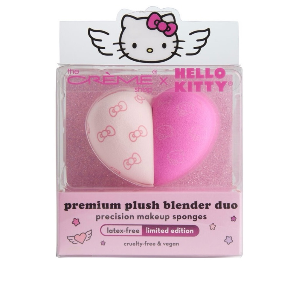 NIB Hello Kitty x The Creme Shop premium plush blender sponge duo